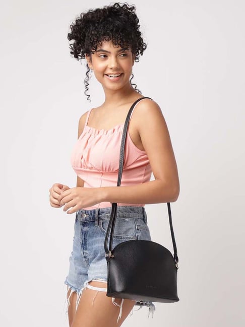 Fastrack Black Solid Small Sling Handbag-picture-41