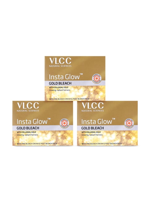 VLCC Insta Glow Gold Bleach - Pack of 3