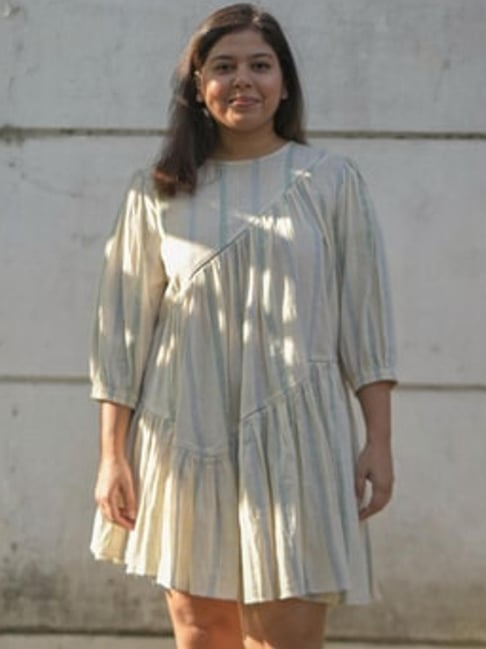 Ora Cream Spring Summer Cleo Dress