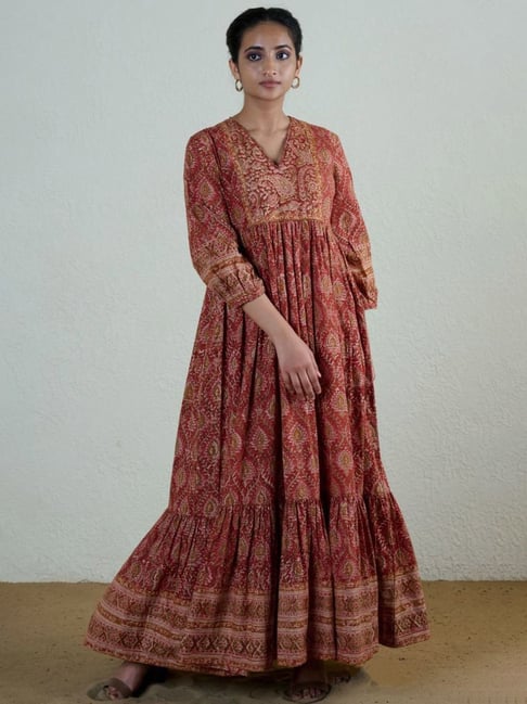 Mantra Rust Ochre Coromandel Dress