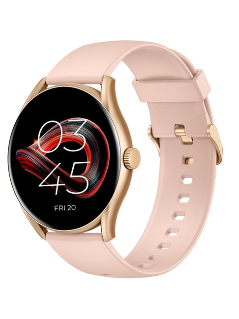 beatXP Vega BT Calling Smartwatch with 1.43 inch Super AMOLED Display (Gold & Pink)