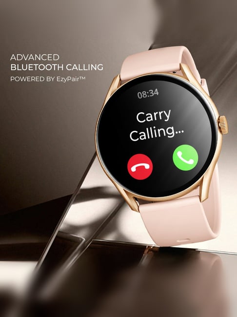 Buy beatXP Vega BT Calling Smartwatch (Gold & Pink) Online At Best