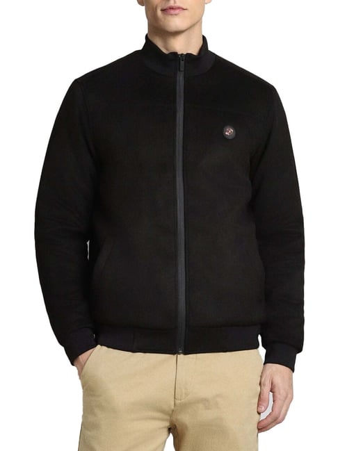 Simon Carter London Black Regular Fit Bomber Jacket-picture-39