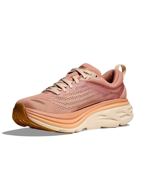 Hoka Women's W BONDI Sandstone Cream Running Shoes