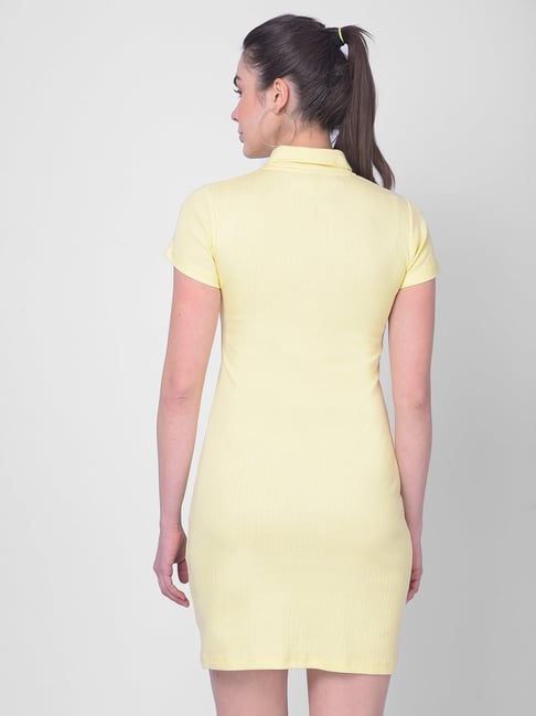 Light yellow bodycon dress best sale