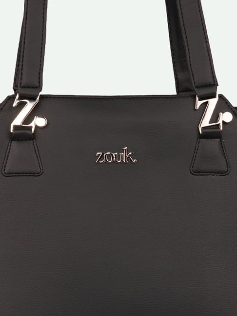 Zouk Flipkart Office Bag Buy ZOUK Classic Black Printed Tote Bag