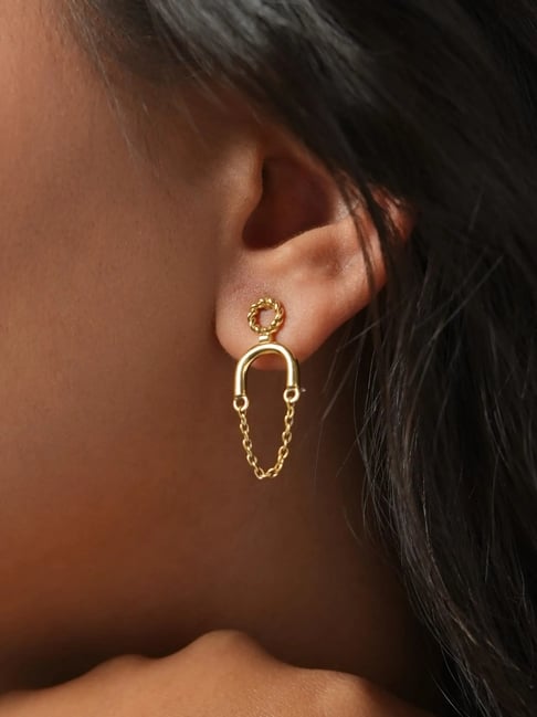 Mabel 92.5 Sterling Silver Chain Dangler Earrings for Women