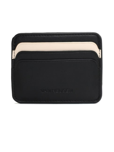 Van Heusen Black Leather Card Holder