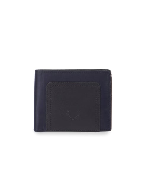 Allen Solly Navy Leather Bi-Fold Wallet for Men
