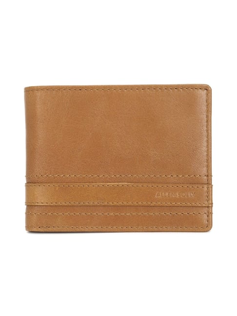 Buy Allen Solly Tan Leather Bi-Fold Wallet for Men at Best Price - Main Image