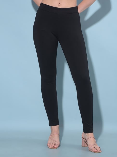 Crimsoune Club White Cotton Regular Fit Treggings-picture-13