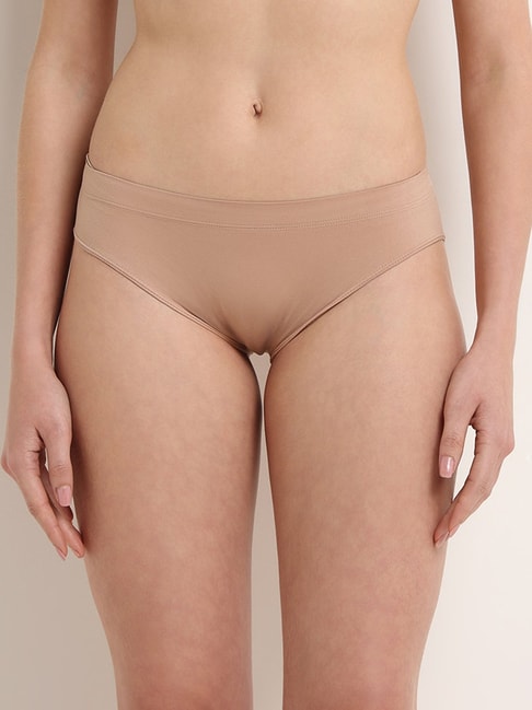 Buy Tweens Beige Solid Waist Panty (Pack of 2) for Women Online @ Tata CLiQ