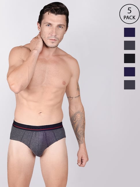 Vip Assorted Cotton Skinny Fit Briefs - Pack Of 5-picture-22
