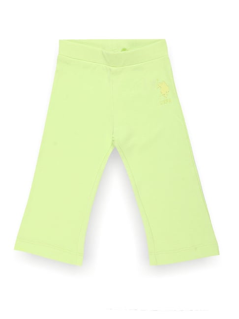 U.S. Polo Assn. Girls Green Solid Trackpants-picture-42