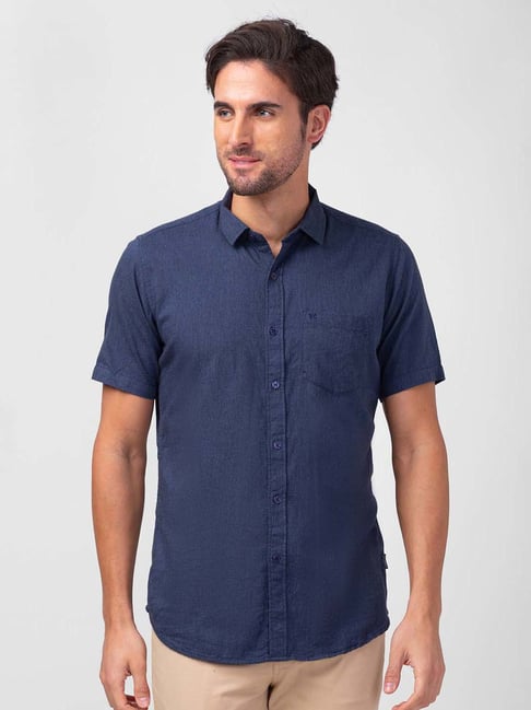 Kenneth Cole Blue Slim Fit Shirt-picture-18
