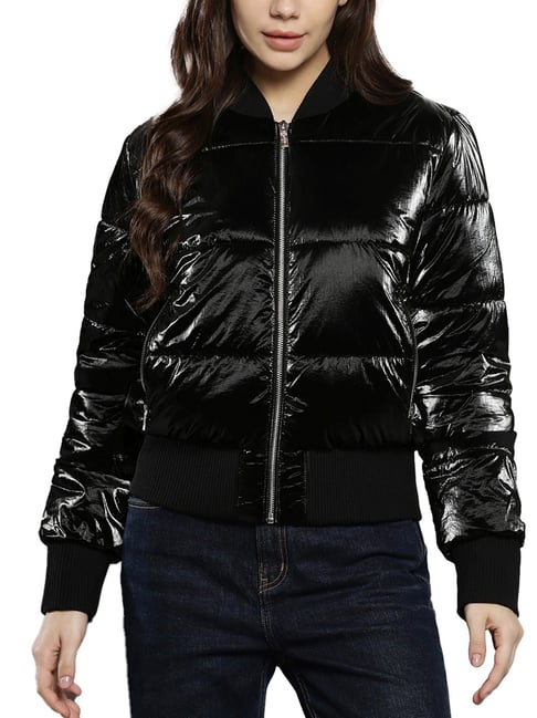 Calvin Klein Black Solid Regular Fit Puffer Jacket-picture-23
