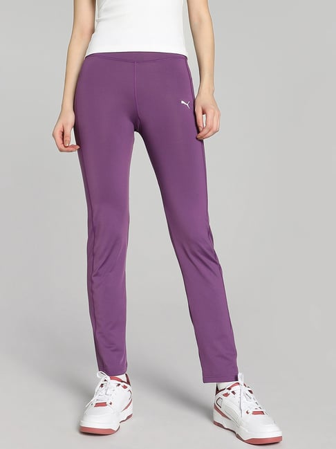 Puma Purple Mid Rise Sports Track Pants-picture-20
