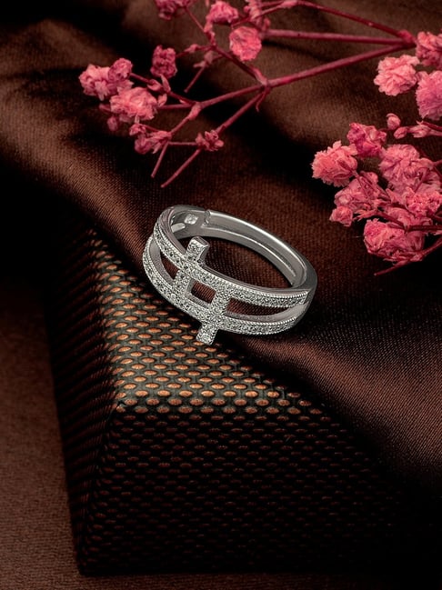 Buy Silberry 925 Silver Gracias Greek Ring Online At Best Price