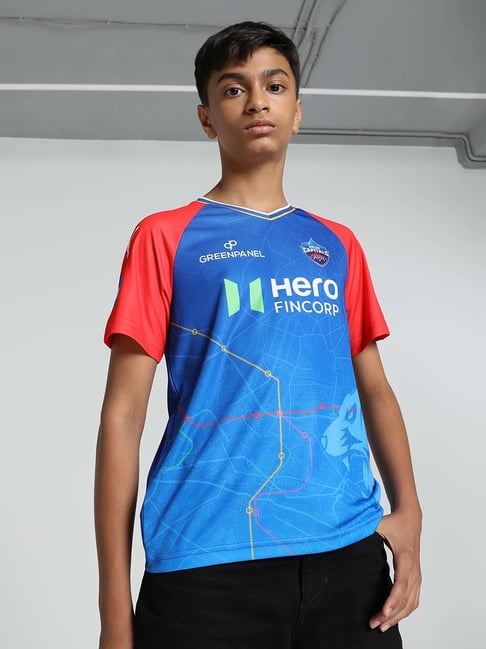 Puma Kids DC 2024 Blue & Red Printed T-Shirt-picture-29