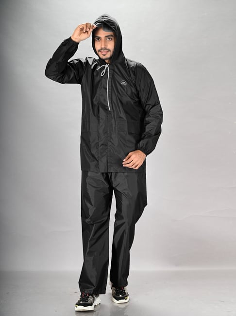 Lux Venus Black Raincoat Set