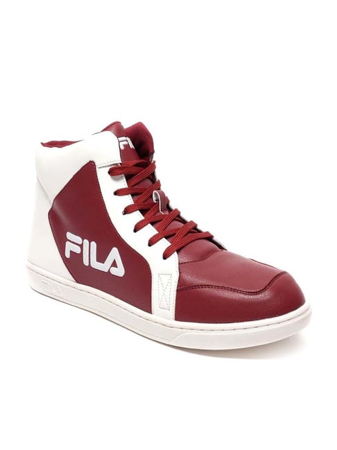 Fila Men s BRUK Red Ankle High Sneakers