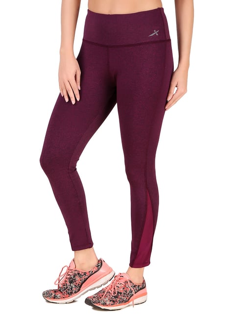 Vector X Wine Regular Fit High Rise Tights-picture-31