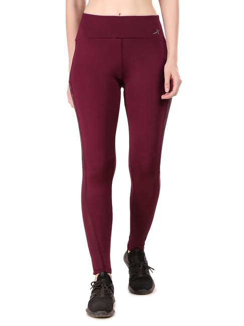Vector X Wine Slim Fit High Rise Tights-picture-23