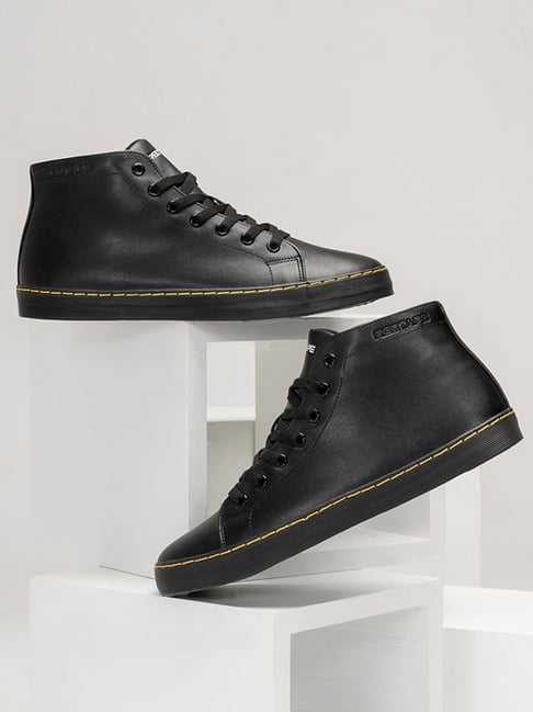 Buy Red Tape Men's Black Ankle High Sneakers for Men at Best Price