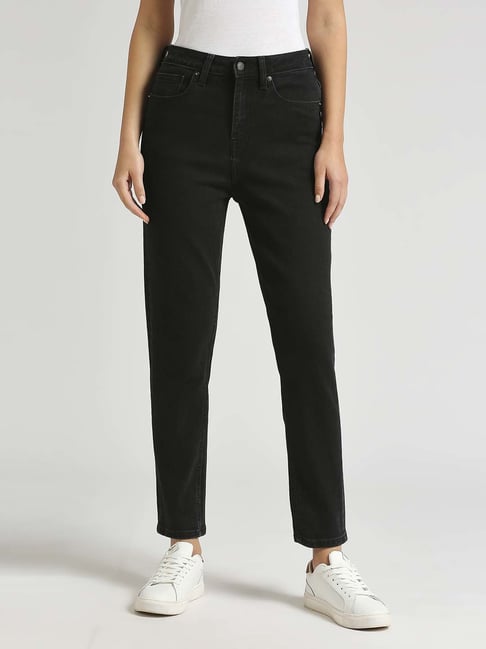 Pepe Jeans Black High Rise Jeans