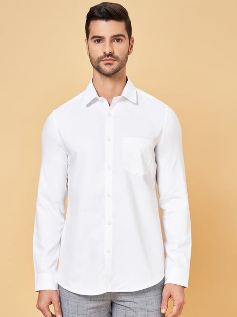 Byford by Pantaloons White Slim Fit Shirt