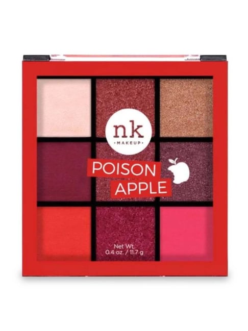 NICKA K Nine Color Eyeshadow Palette Poison Apple - 11.7 gm-picture-25