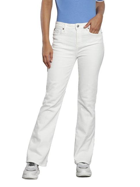 Tommy Hilfiger Bootcut Ancient White Lightly Washed Mid Rise Jeans