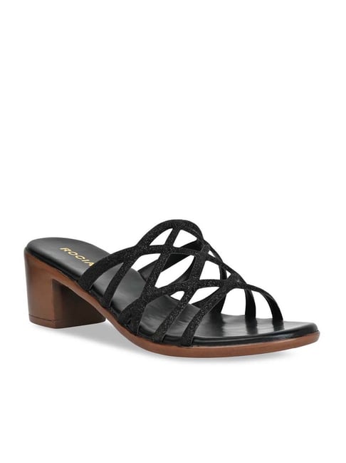 Buy Rocia by Regal Women's Black Casual Sandals for Women at Best