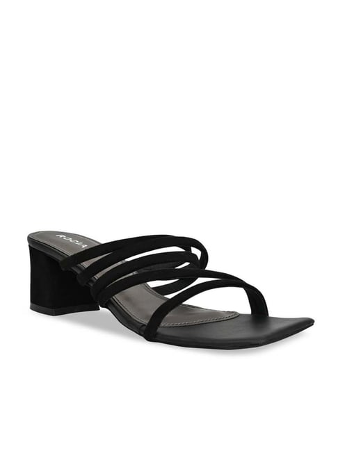 Rocia by Regal Women's Black Casual Sandals
