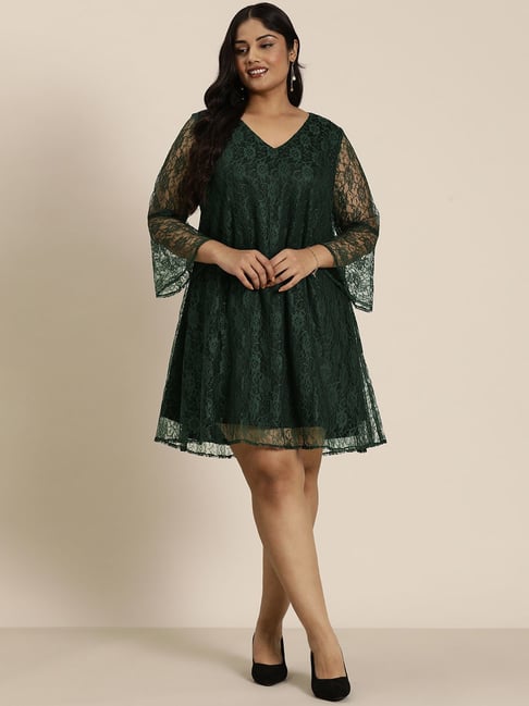 スーツ・フォーマル・ドレス etoll. Embroidered lace layered dress etoll. / Embroidered lace layered dress