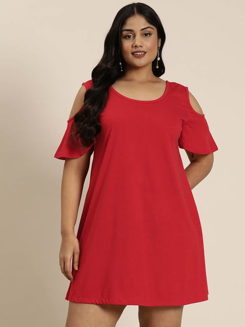 Qurvii + Red A Line Dress-picture-31