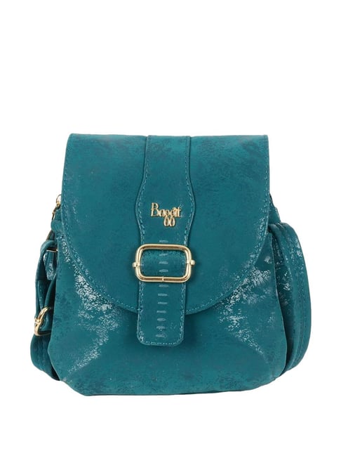 Buy Baggit Soren Blue PU Solid Sling Handbag Online At Best Price