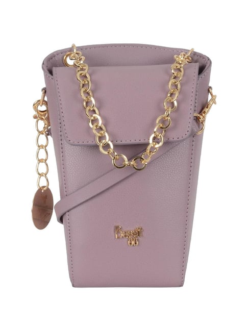 Buy Baggit Aristo Pink PU Solid Sling Handbag Online At Best Price