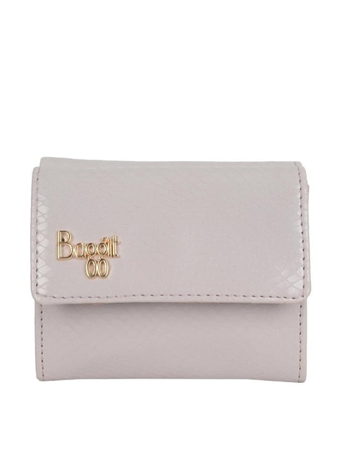 Buy Baggit London Seal Purple PU Textured Tri-Fold Wallet Online