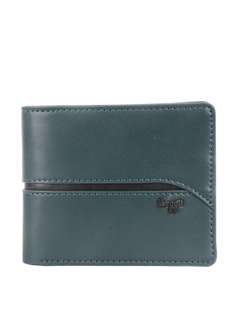 Buy Baggit Triox Green PU Paneled Bi-Fold Wallet Online At Best