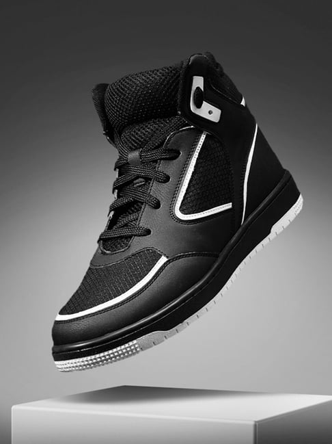 Buy The Souled Store Men's Apex Highs Black Ankle High Sneakers
