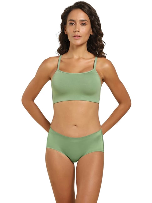 Van Heusen Moss Green Cotton Everyday Bra-picture-43