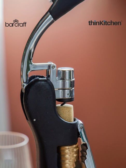 BarCraft Black Plastic Arm Power Arc Corkscrew