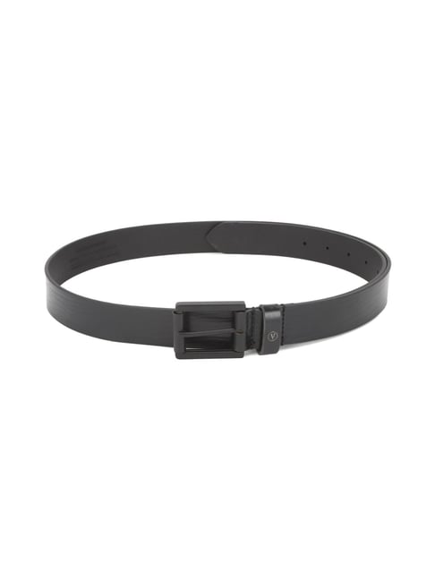 Van Heusen Black Leather Textured Formal Belt for Men-picture-40