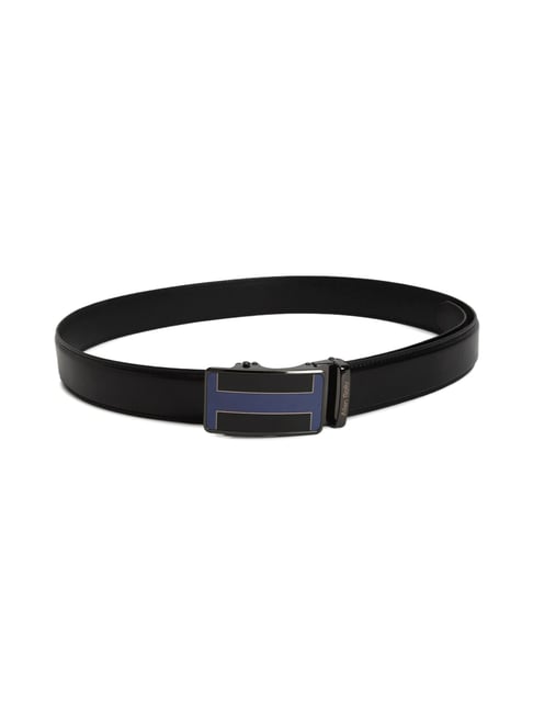 Allen Solly Black Leather Formal Belt for Men