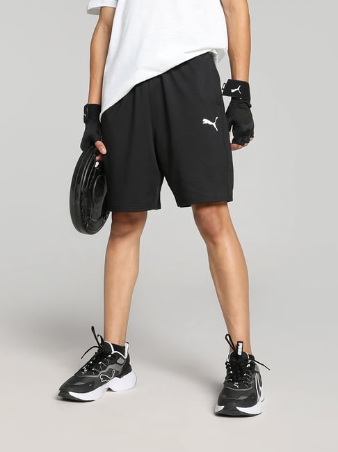 Buy Puma Black Regular Fit Sports Shorts for Mens Online Tata CLiQ