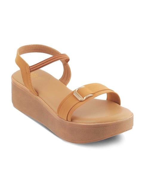 Tresmode Womens Beige Wedge Sandals Buy Beige Women's Wedges The
