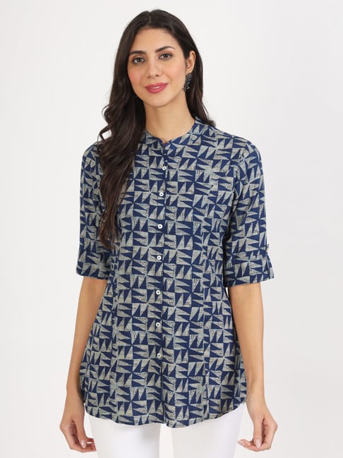 Divena Blue Printed Tunic-picture-39