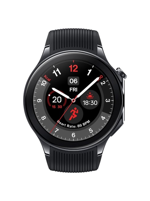 OnePlus Watch BT Calling Smartwatch with inch AMOLED Display (Black  Steel)