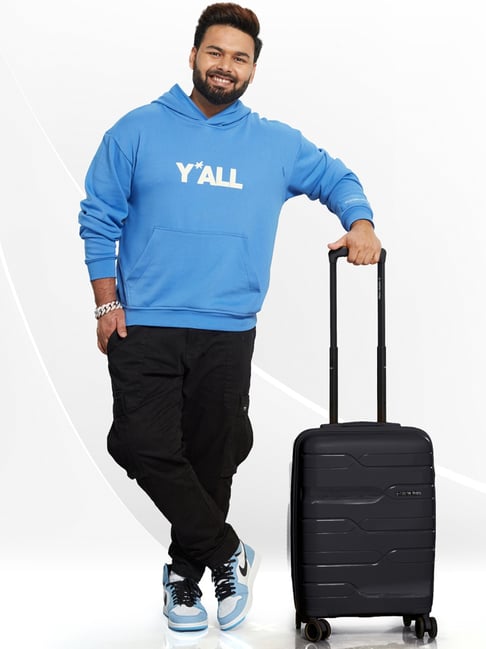 Nasher Miles Paris Hard-sided Polypropylene Cabin Luggage Black 20 inch Trolley Bag